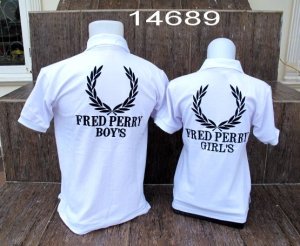  Fred Perry Boys  Putih  